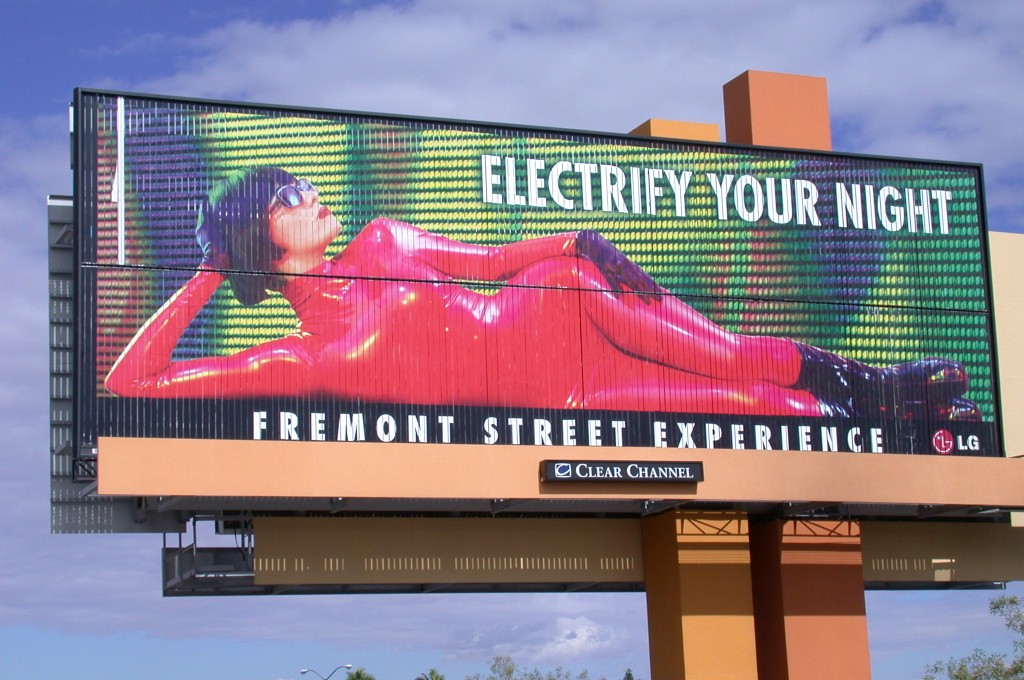 Attitude Girls billboard for Fremont Street, Las Vegas